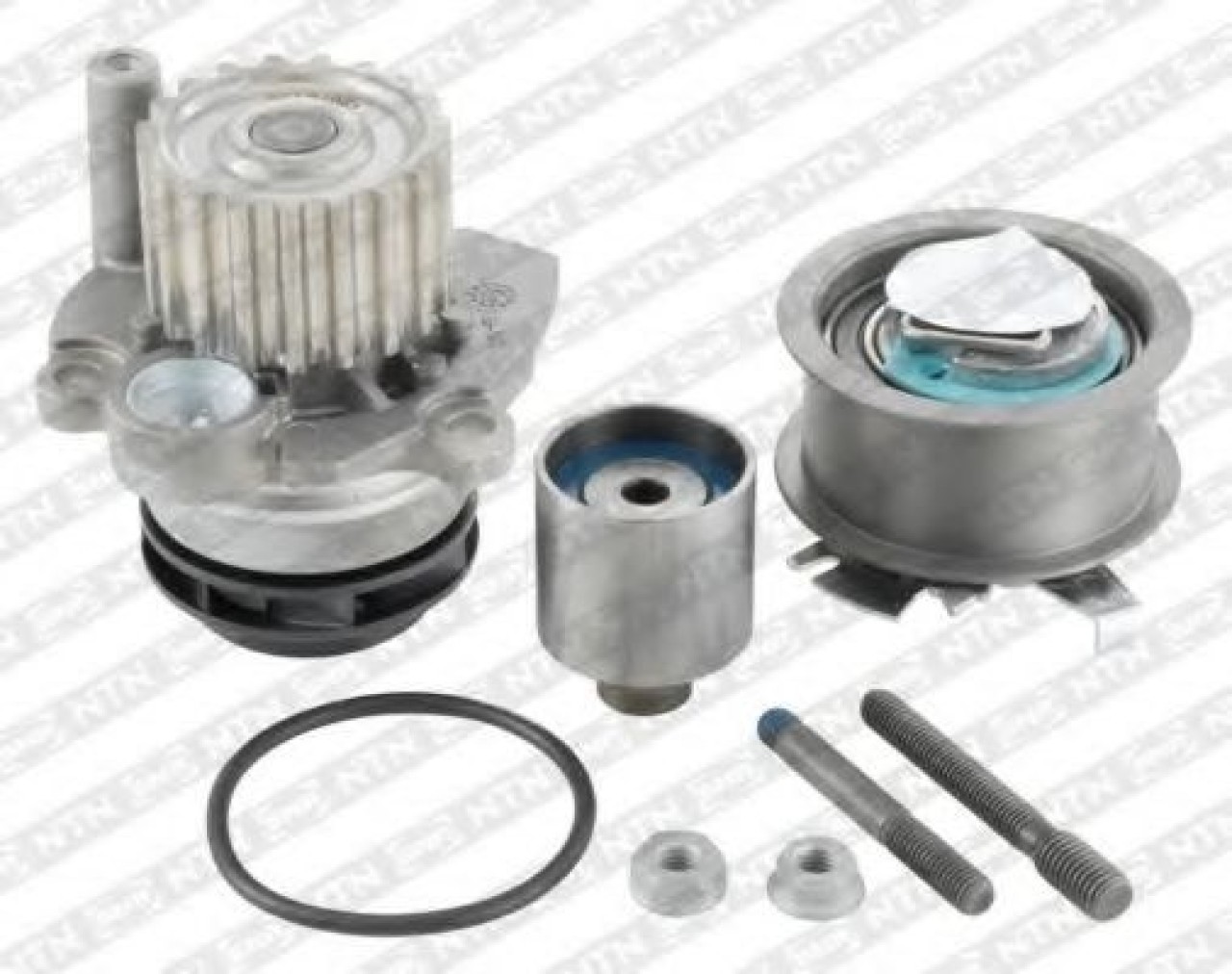 Set pompa apa + curea dintata AUDI A6 (4B2, C5) (1997 - 2005) SNR KDP457.490 piesa NOUA