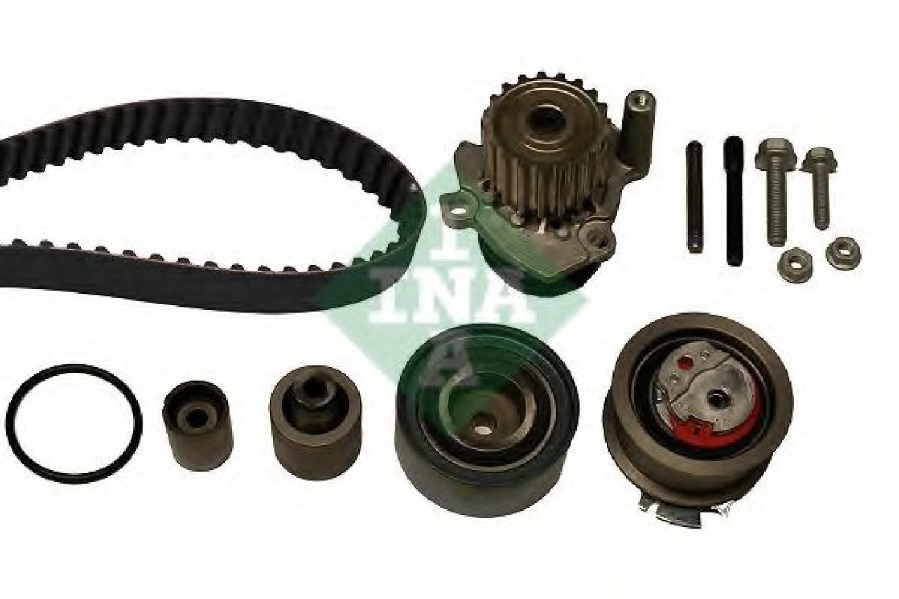 Set pompa apa + curea dintata AUDI A6 Avant (4F5, C6) (2005 - 2011) INA 530 0503 30 piesa NOUA