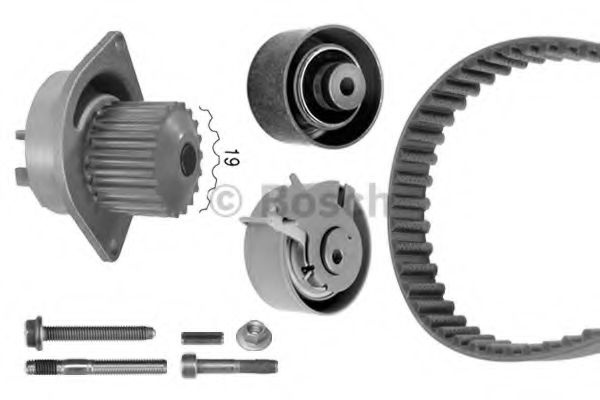 Set pompa apa + curea dintata CITROEN BERLINGO caroserie (M) (1996 - 2016) BOSCH 1 987 948 712 piesa NOUA