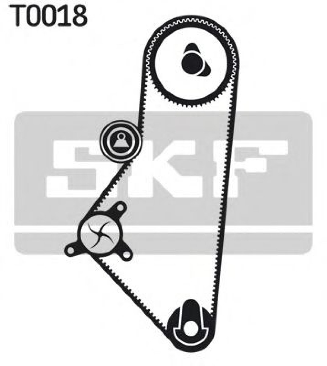 Set pompa apa + curea dintata CITROEN BERLINGO caroserie (M) (1996 - 2016) SKF VKMC 03201-1 piesa NOUA