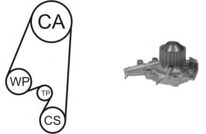 Set pompa apa + curea dintata DAEWOO MATIZ (KLYA) (1998 - 2016) AIRTEX WPK-164602 piesa NOUA