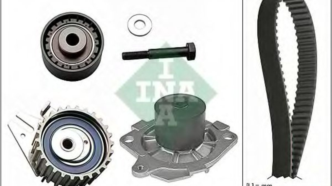 Set pompa apa + curea dintata FIAT DOBLO Cargo (223) (2000 - 2016) INA 530 0623 30 piesa NOUA