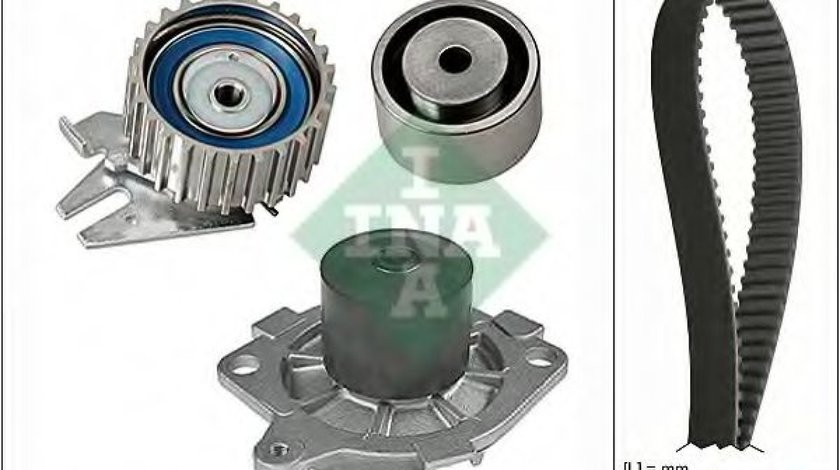 Set pompa apa + curea dintata FIAT MAREA (185) (1996 - 2007) INA 530 0620 30 piesa NOUA