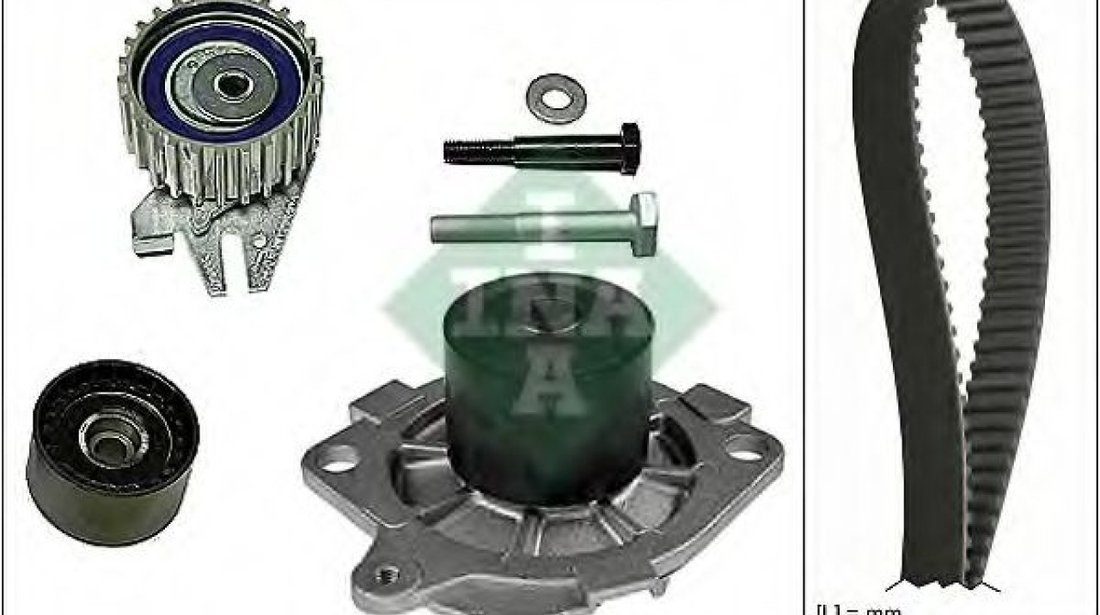 Set pompa apa + curea dintata FIAT PUNTO Van (188AX) (2000 - 2009) INA 530 0622 30 piesa NOUA