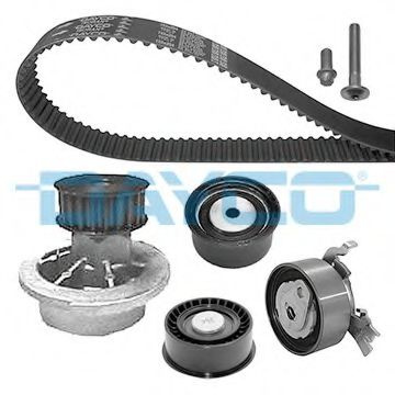 Set pompa apa + curea dintata OPEL ASTRA G Combi (F35) (1998 - 2009) DAYCO KTBWP3080 piesa NOUA