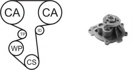 Set pompa apa + curea dintata OPEL MERIVA (2003 - 2010) AIRTEX WPK-170001 piesa NOUA