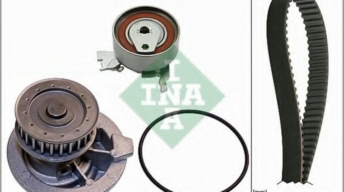 Set pompa apa + curea dintata OPEL VECTRA B (36) (1995 - 2002) INA 530 0147 30 piesa NOUA