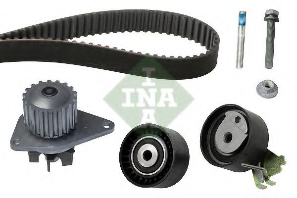 Set pompa apa + curea dintata PEUGEOT 1007 (KM) (2005 - 2016) INA 530 0419 30 piesa NOUA