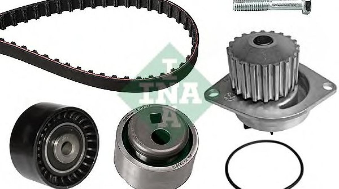 Set pompa apa + curea dintata PEUGEOT 106 II (1) (1996 - 2016) INA 530 0119 30 piesa NOUA