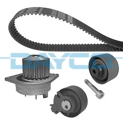 Set pompa apa + curea dintata PEUGEOT 206 limuzina (2007 - 2016) DAYCO KTBWP3330 piesa NOUA