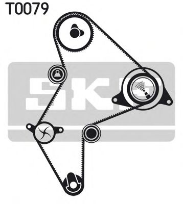 Set pompa apa + curea dintata PEUGEOT 406 Estate (8E/F) (1996 - 2004) SKF VKMC 03251 piesa NOUA