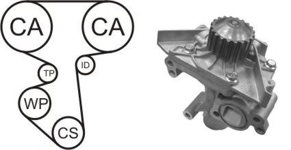 Set pompa apa + curea dintata PEUGEOT 607 (9D, 9U) (2000 - 2016) AIRTEX WPK-185701 piesa NOUA