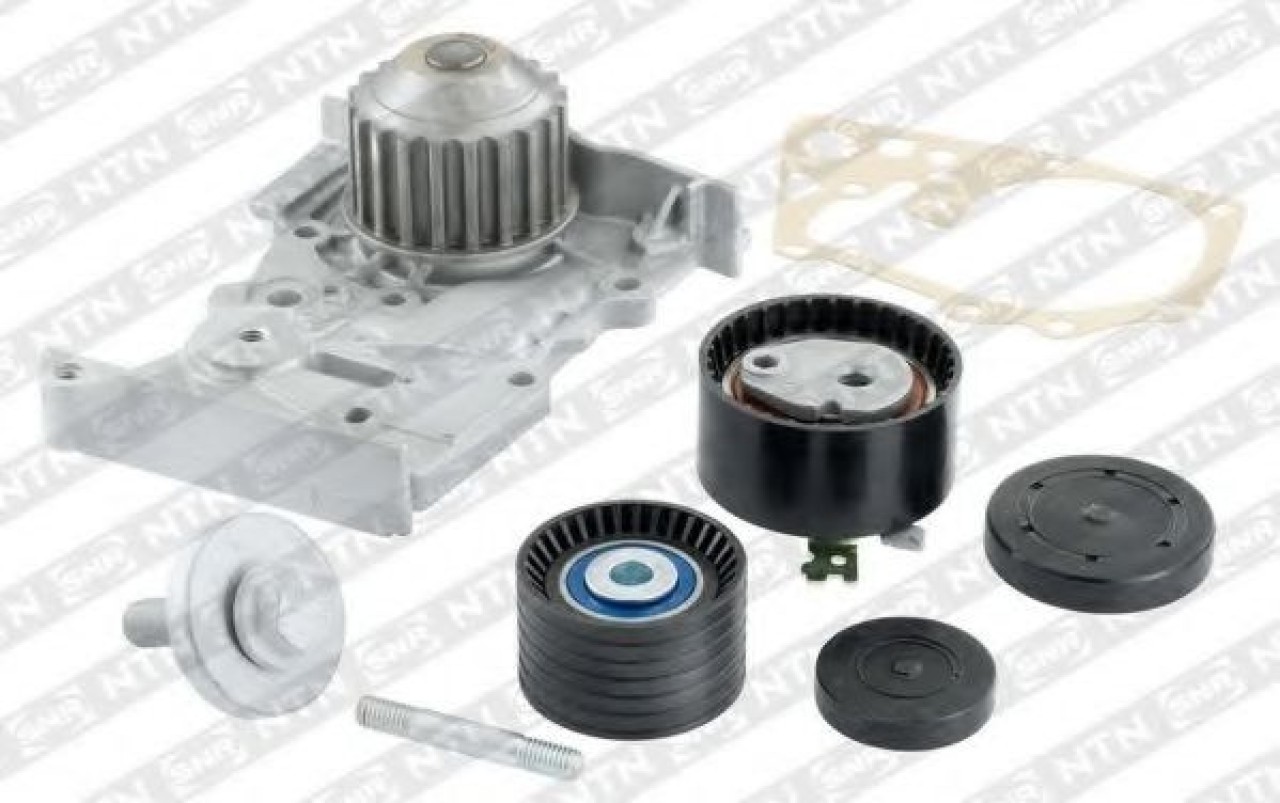 Set pompa apa + curea dintata RENAULT CLIO III (BR0/1, CR0/1) (2005 - 2012) SNR KDP455.570 piesa NOUA