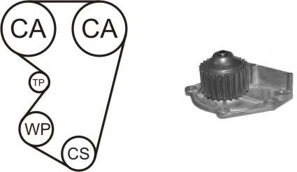 Set pompa apa + curea dintata ROVER 45 (RT) (2000 - 2005) AIRTEX WPK-139902 piesa NOUA