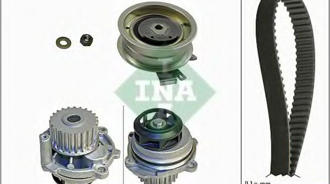 Set pompa apa + curea dintata SEAT ALTEA (5P1) (2004 - 2016) INA 530 0171 31 piesa NOUA