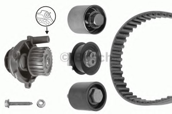 Set pompa apa + curea dintata SEAT ALTEA XL (5P5, 5P8) (2006 - 2016) BOSCH 1 987 946 407 piesa NOUA