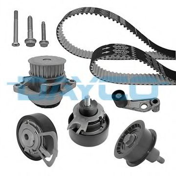 Set pompa apa + curea dintata VW LUPO (6X1, 6E1) (1998 - 2005) DAYCO KTBWP3590 piesa NOUA