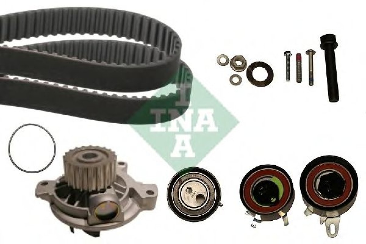 Set pompa apa + curea dintata VW TRANSPORTER IV bus (70XB, 70XC, 7DB, 7DW, 7DK) (1990 - 2003) INA 530 0484 30 piesa NOUA