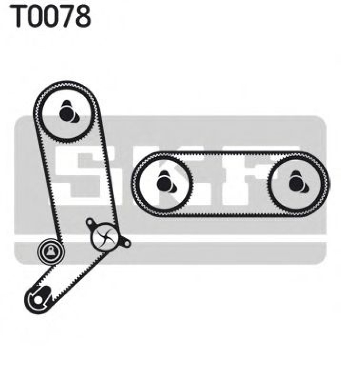 Set pompa apa + curea dintata VW TRANSPORTER IV caroserie (70XA) (1990 - 2003) SKF VKMC 01271 piesa NOUA