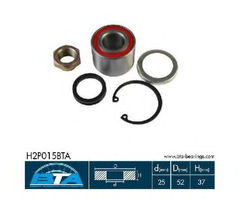 Set rulment roata PEUGEOT 206 limuzina (2007 - 2016) BTA H2P015BTA piesa NOUA