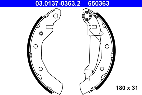 Set Saboti Frana Ate Chevrolet 03.0137-0363.2