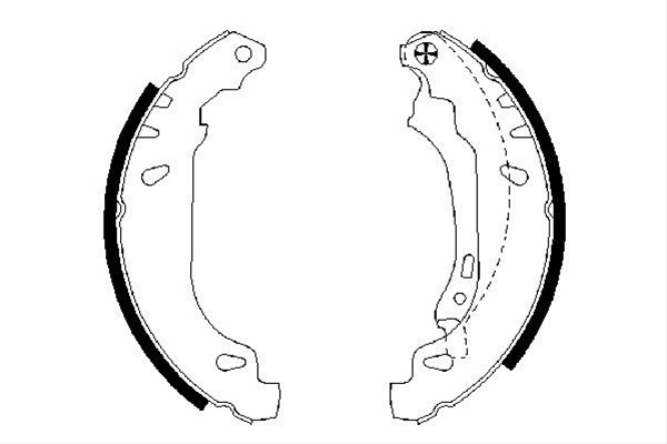 Set Saboti Frana Bosch Dacia 0 986 487 556