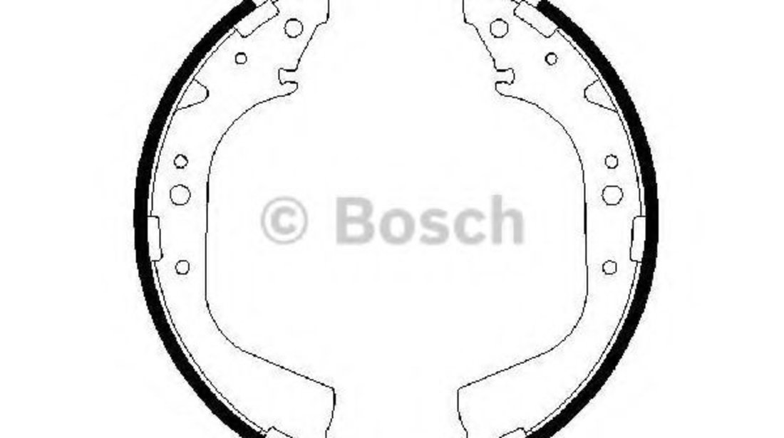 Set saboti frana CHEVROLET AVEO Hatchback (T300) (2011 - 2016) BOSCH 0 986 487 414 piesa NOUA