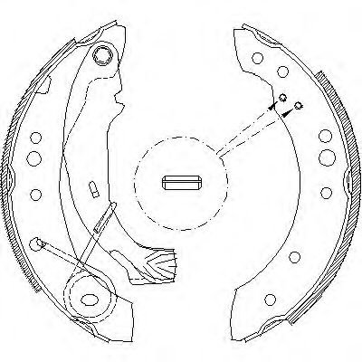 Set saboti frana CITROEN C2 (JM) (2003 - 2016) REMSA 4149.00 piesa NOUA