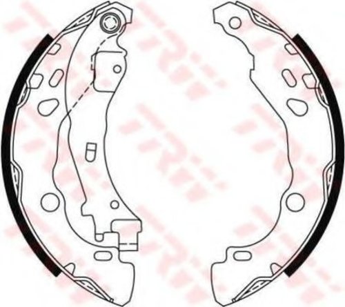 Set saboti frana CITROEN C2 (JM) (2003 - 2016) TRW GS8474 piesa NOUA