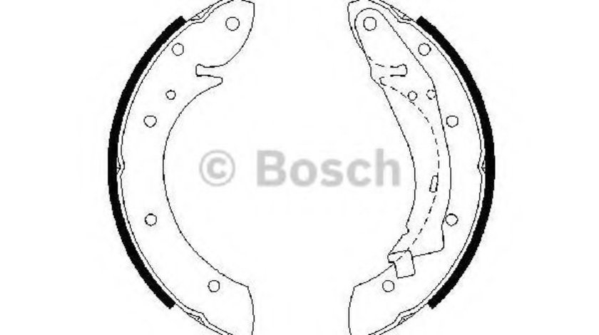 Set saboti frana CITROEN XSARA PICASSO (N68) (1999 - 2016) BOSCH 0 986 487 552 piesa NOUA