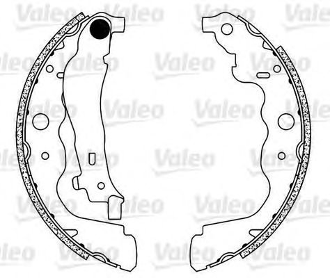 Set saboti frana DACIA DOKKER Express (2012 - 2016) VALEO 564104 piesa NOUA