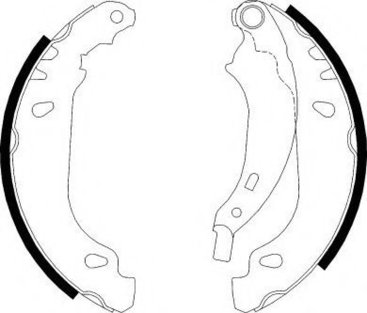 Set saboti frana DACIA LOGAN (LS) (2004 - 2016) FERODO FSB584 piesa NOUA