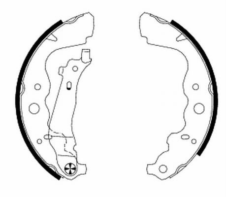 Set saboti frana DACIA LOGAN (LS) (2004 - 2016) KRIEGER 0950007001 piesa NOUA