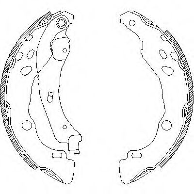 Set saboti frana DACIA LOGAN (LS) (2004 - 2016) REMSA 4152.00 piesa NOUA