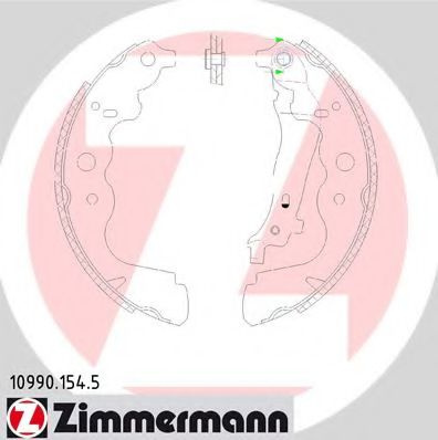 Set saboti frana DACIA LOGAN MCV (KS) (2007 - 2016) ZIMMERMANN 10990.154.5 piesa NOUA