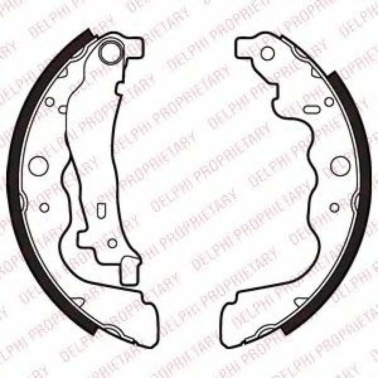 Set saboti frana DACIA SANDERO (2008 - 2016) DELPHI LS2022 piesa NOUA