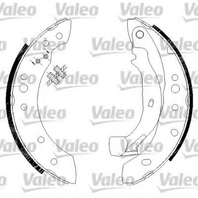 Set saboti frana DACIA SANDERO (2008 - 2016) VALEO 562810 piesa NOUA