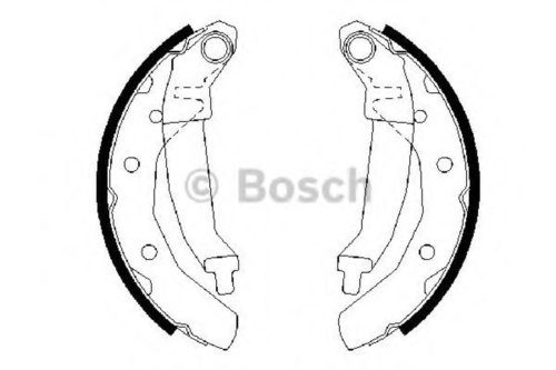 Set saboti frana DAEWOO MATIZ (KLYA) (1998 - 2016) BOSCH 0 986 487 628 piesa NOUA