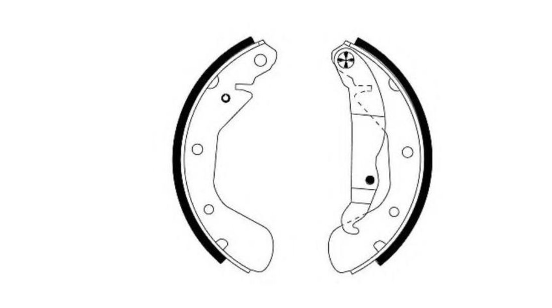 Set saboti frana Daewoo NUBIRA limuzina (KLAN) 2003-2016 #2 011742111244