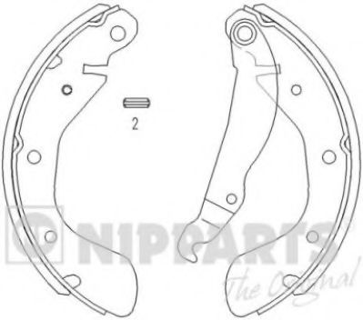 Set saboti frana DAEWOO NUBIRA Limuzina (KLAN) (2003 - 2016) NIPPARTS J3500900 piesa NOUA