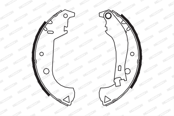 Set Saboti Frana Ferodo Fiat FSB604