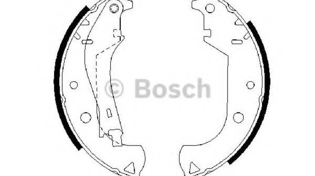 Set saboti frana FIAT ALBEA (172) (2007 - 2016) BOSCH 0 986 487 626 piesa NOUA