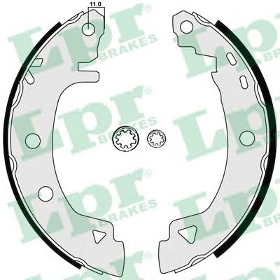 Set saboti frana FIAT BRAVA (182) (1995 - 2003) LPR 04920 piesa NOUA