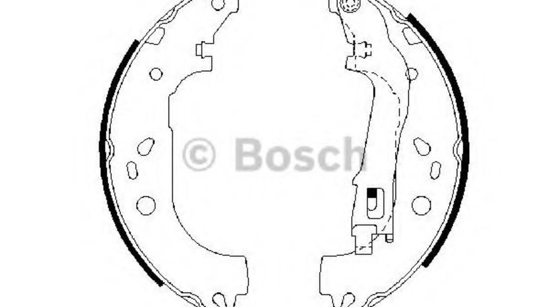 Set saboti frana FIAT DOBLO Combi (263) (2010 - 2016) BOSCH 0 986 487 717 piesa NOUA