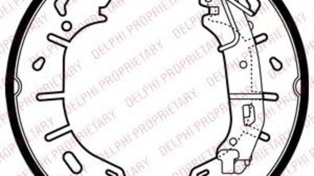 Set saboti frana FIAT DOBLO Combi (263) (2010 - 2016) DELPHI LS2050 piesa NOUA