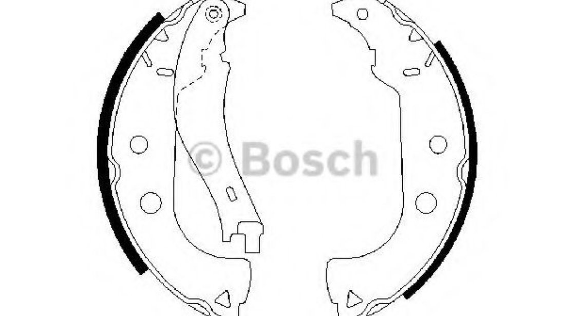 Set saboti frana FIAT FIORINO Pick-up (146) (1988 - 2001) BOSCH 0 986 487 629 piesa NOUA