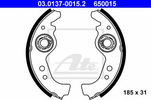 Set saboti frana FIAT FIORINO Pick up (147) (1977 - 1988) ATE 03.0137-0015.2 piesa NOUA