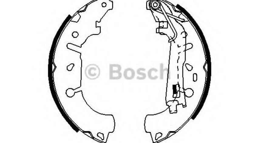 Set saboti frana FIAT LINEA (323) (2007 - 2016) BOSCH 0 986 487 703 piesa NOUA