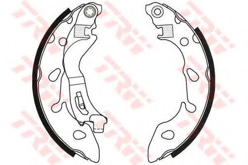 Set saboti frana FIAT PANDA (169) (2003 - 2016) TRW GS8796 piesa NOUA