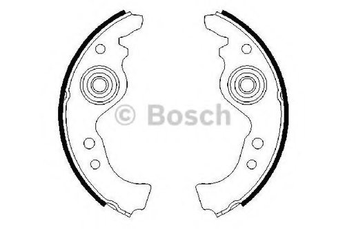 Set saboti frana FIAT PUNTO (176) (1993 - 1999) BOSCH 0 986 487 030 piesa NOUA